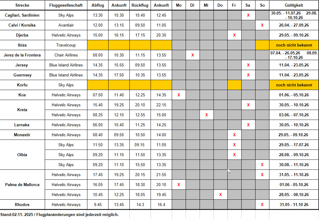 Flugplan 03-11.2025